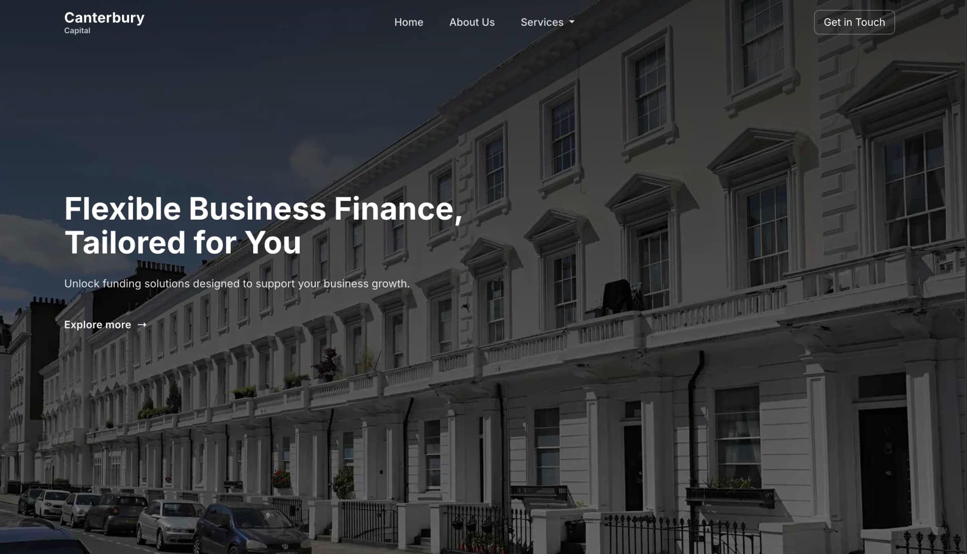 Canterbury Capital Website Preview